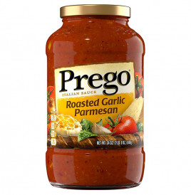 Prego Roasted Garlic Parmesan Italian Sauce  Glass Jar  680 grams